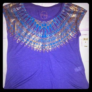 💰Lucky Brand Aztec Print Blouse Size S Ships Free